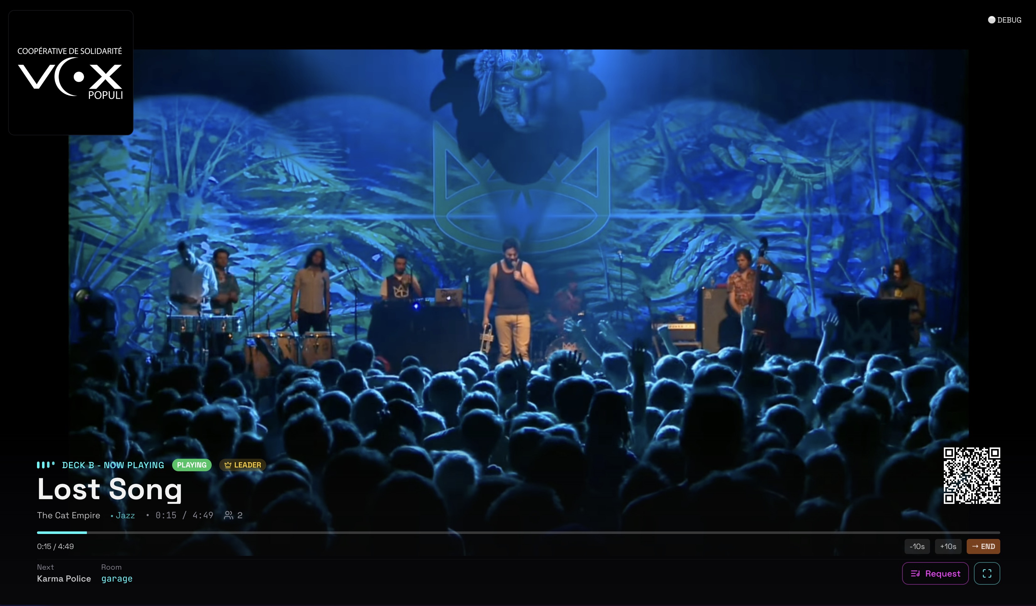 Deckster desktop interface - managing requests